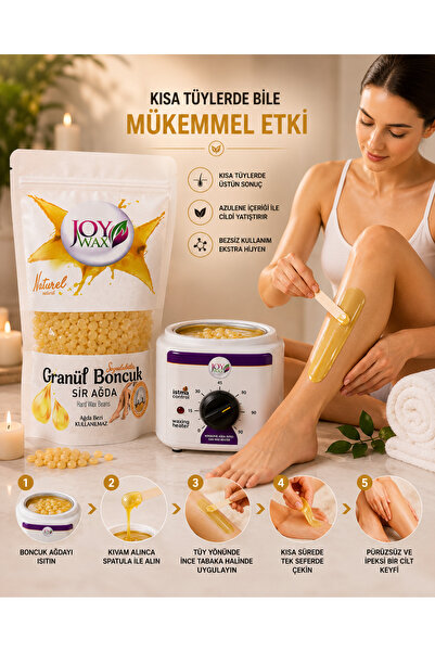 JOYWAX Kalıp Ağda,konserve Ağda Ve Granül Ağda Isıtıcı Kazan Ve Naturel Boncu...