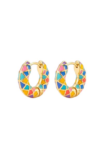 Store Diva Charm Power of Colors Hoop Earrings
