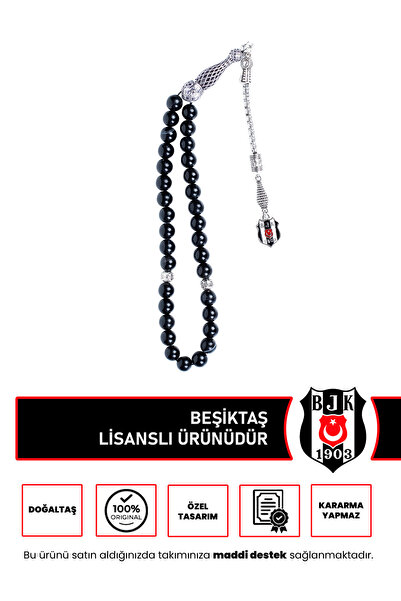 Beşiktaş BEŞİKTAŞ SİYAH AKİK DOĞALTAŞ TESPİH