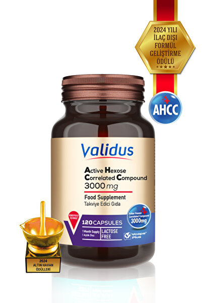 Validus Ahcc Active Hexose Correlated Compound 3000 Mg 120 Capsules