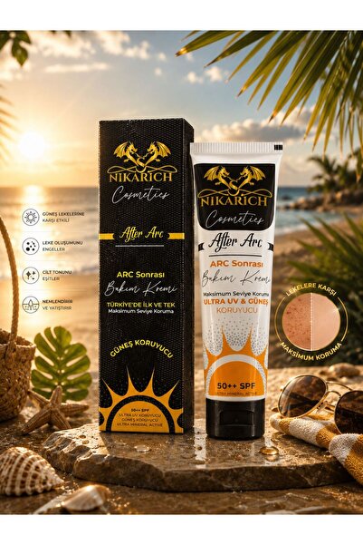 NİKARİCH GÜNEŞ KREMİ, GÜNEŞ KALKANI ULTRA UV SPF 50++ GÜNEŞ KORUYUCU VE BAKIM...