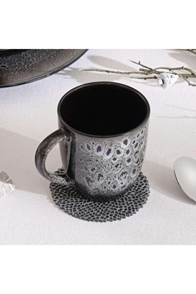 PAN HOME Orion Reactive Glaze Stoneware Mug 350ml -black