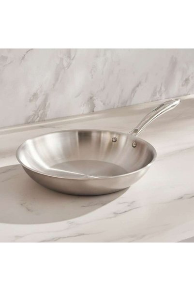 PAN HOME Pradeep Triply Stainless Steel Fry Pan Dia20cm -Chrome