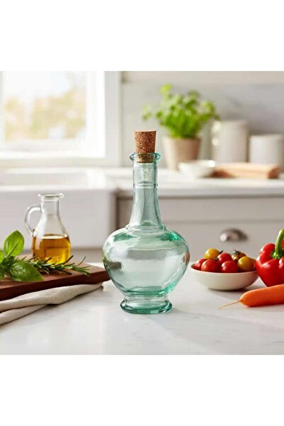 PAN HOME Pandora Oil & Vinegar Recycled Glass Bottle 250ml -light Green