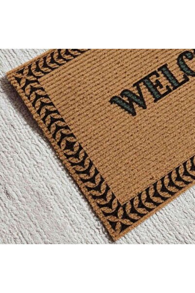 PAN HOME Henza Printed Door Mat 45x75cm - Natural/black