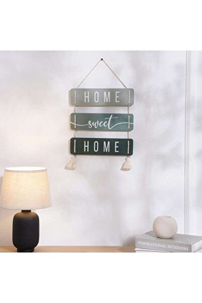 PAN HOME Home Sweet Home Wood Wall Hanging 30x30cm - Green