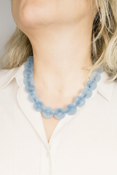 New Obsessions Glacier 20mm Large Beaded Necklace