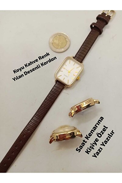 Brality SAAT KENARINA KİŞİYE ÖZEL YAZI YAZILIR , Marka Vintage Tasarım , Dikd...