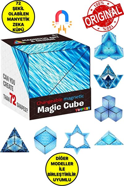 TOYFEST 3 Boyutlu Stress Giderici Manyetik Geometrik Mozaikli Mıknatıslı Sihi...