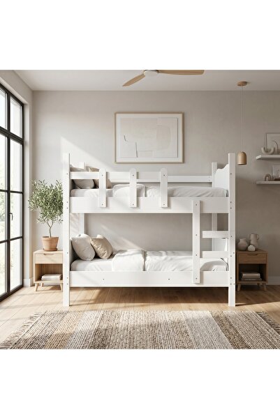 Baby Darling Cozy Merdivenli Ayrılabilen Ranza 90x190cm (%100 MDF)