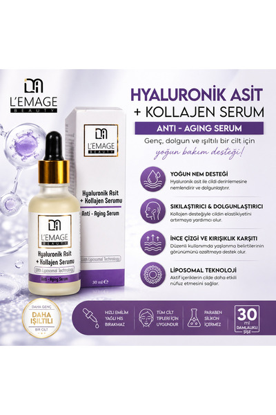 L'EMAGE BEAUTY LEMAGE Hyaluronik + Kolajen (antı Agıng ) Serumu
