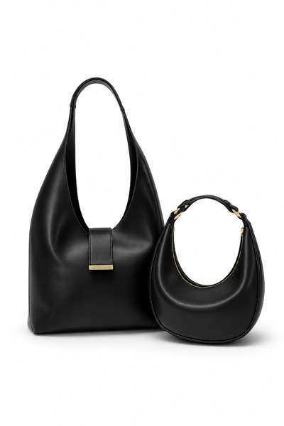 fular & bags Set de două piese pentru femei, geantă de mână și de umăr cu cur...
