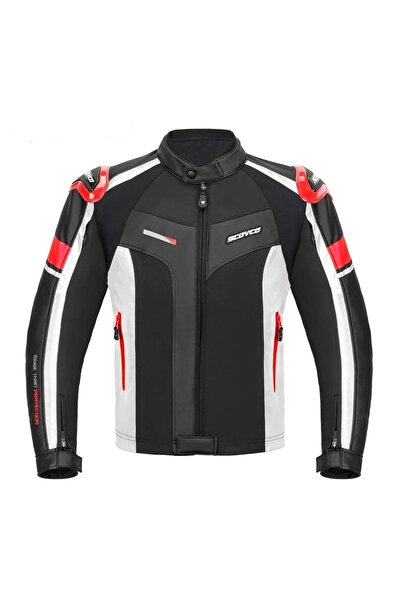 ebakbak Motorcycle Coat Full Protected 4 Seasons Pu Coated Leather And Maxdur...