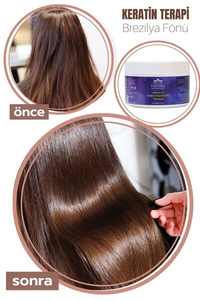 VALENTINES PROFESSIONAL Mucizevi Premium Krem Keratin Terapi Brezilya Fönü / ...