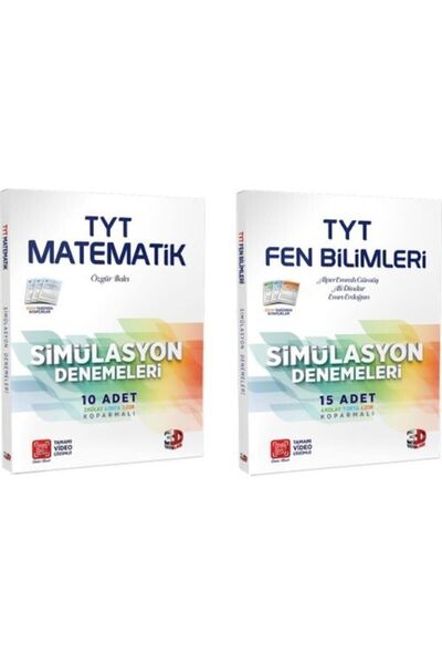 3D Yayınları Çözüm Tyt Matematik, Fen Bilimleri Simülasyon Denemeleri Seti