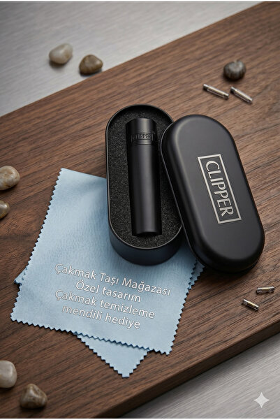 Clipper Şık Kutulu Premium Metal Doldurulabilir Çakmak.Zarafet ve Dayanıklılı...