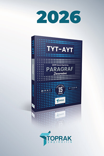 Toprak Yayıncılık TYT-AYT PARAGRAF DENEME KİTABI