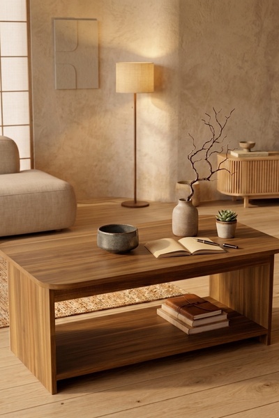 L'occi Concept Mobilya Drawer Orta Sehpa Ceviz DRA1-CE
