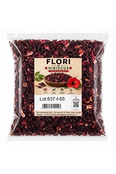 Top Ingrediente Hibiscus Flori Deshidratate - Petale de Flori Uscate - 100g