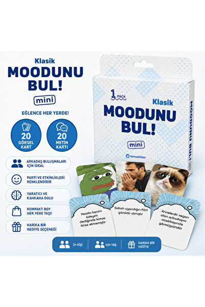 Luxmon Moodunu Bul Mini Klasik Kart Oyunu 1.Paket 41 Kart