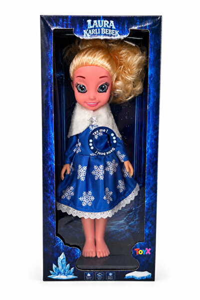 Toyx Laura Karlı Bebek 45 cm Sesli ve Şarkı Söyleyen Oyuncak Bebek
