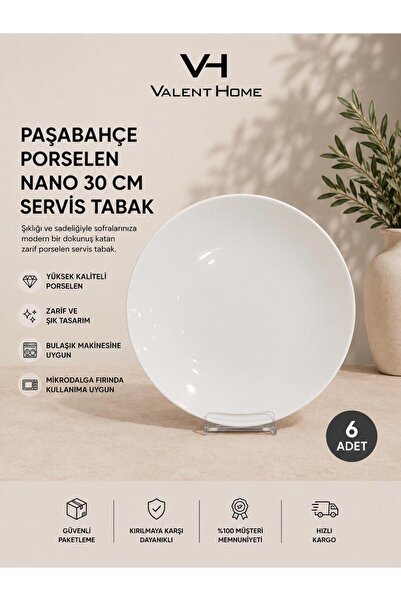 Paşabahçe Porselen NANO 30 cm Servis Tabak