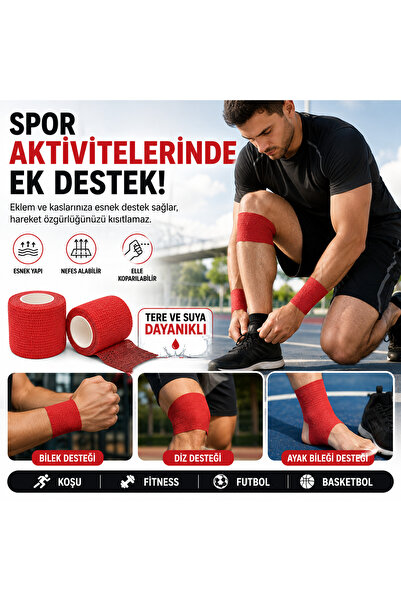 NutraBella Bandaj sportiv Bandaj elastic autoadeziv Coban 5 cm x 4,5 m Pachet...