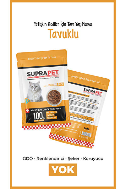 Comprox SUPRAPET Adult Chicken Chunk Tavuklu Yetişkin Kedi Yaş Maması 85 Gr –...