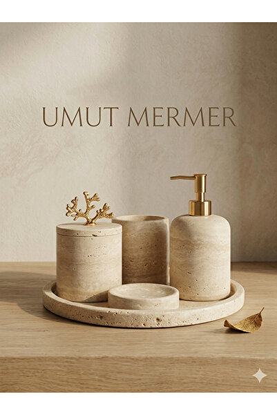 Home Traverten 5'li banyo seti