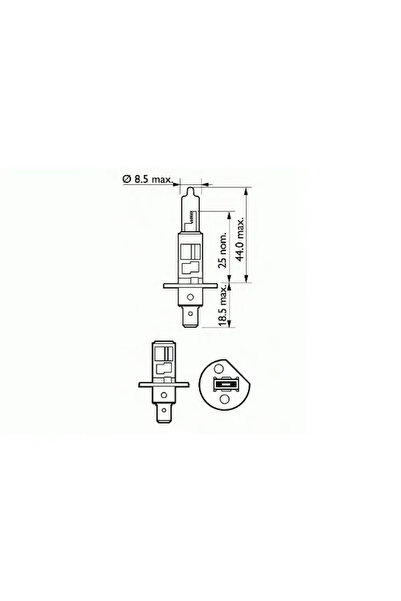 SCT Bec far auto cu halogen H1 Basic 55W 12V 202631