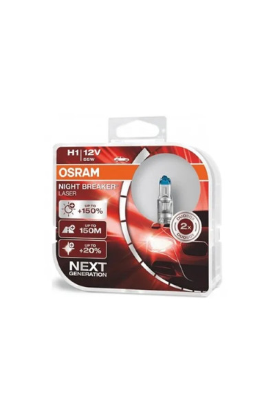 Osram Set de două becuri auto cu halogen Night Breaker Laser Next Generation ...