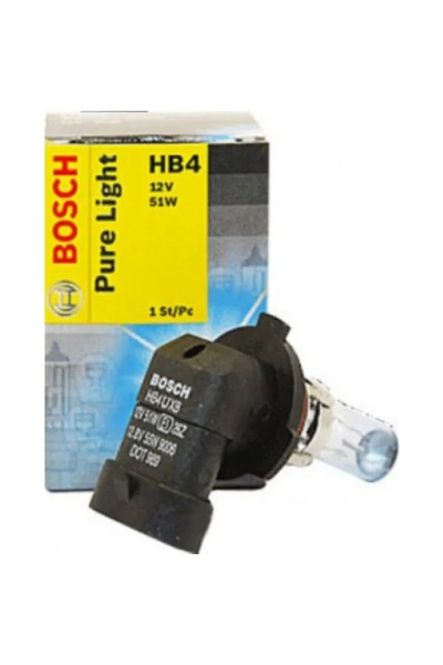 Bosch Λαμπτήρας αλογόνου αυτοκινήτου Pure Light HB4 51W 12V 1987302153