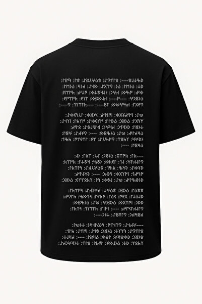 nirvoda Tricou imprimat cu inscripții oversize Orhun Bilge Kağan - în turcă ș...
