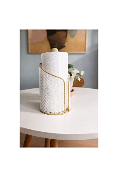 Yapı3D White Paper Towel Holder with Cover |   Modern Countertop Paper Towel ...