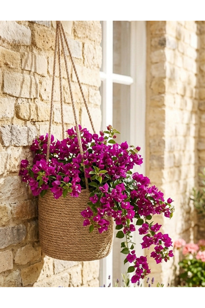 ÖRGÜM Sepet Dekoratif Çiçeklik 15x15 Cm BİTKİ DAHİL DEĞİLDİR