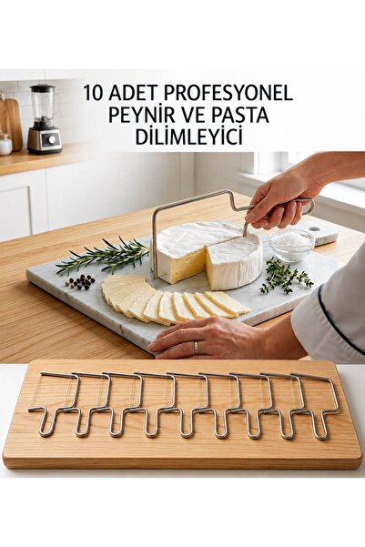 Limeks Home 10 Pieces Professional Cheese and Cake Slicer
