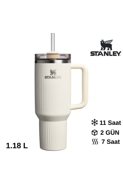 Stanley كويينشر ®   H2.0 كوب ترمس مضلع مع شفاطة، سعة 1.18 لتر، قارورة مع شفاط...