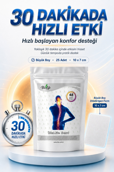 İlla Life Hızlı Etkili Büyük Boy Kas Eklem Bel Bacak Kol Boyun Sırt Omuz Karı...