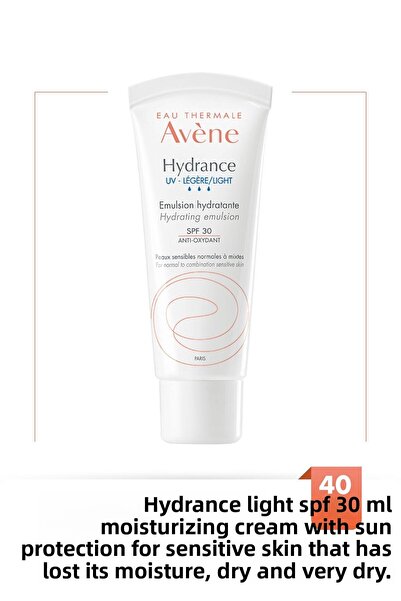 Avene Sun Protection Hydrance Light Ενυδατική Κρέμα SPF 30 για ξηρό και ευαίσ...