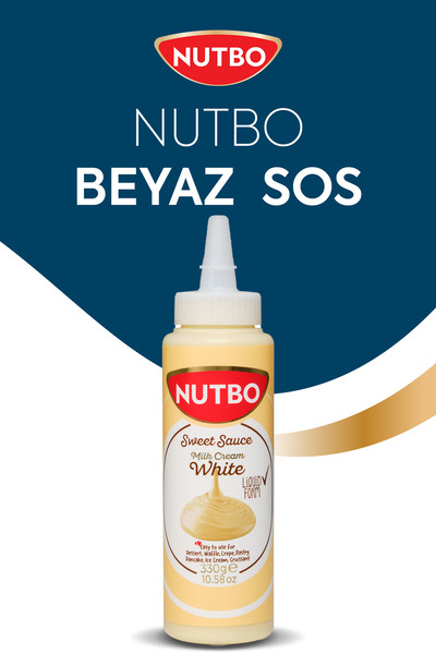 NUTBO Tatlı Sos Beyaz- Waffle& Krep& Pankek& Churros& San Sebastian& Kruvasan...
