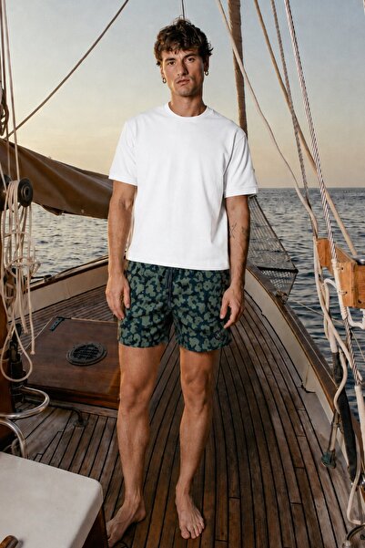 Madmext Khaki Men's Swim Shorts 5091