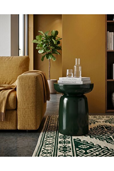 Velura Home & Living Fargo Mantar Yan Sehpa - Yeşil