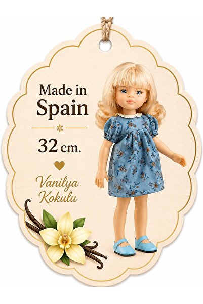 Paola Reina Roxana Amiga Oyuncak Bebek 32 cm - Vanilya Kokulu İspanyol Et Beb...