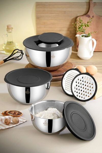 Seral Mix Master 9 Piece Steel Mixing and Storage Container