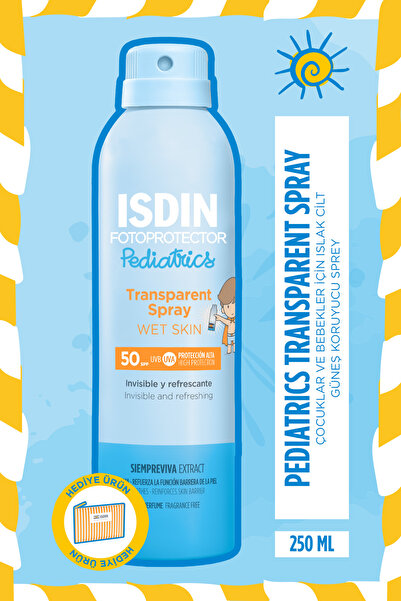 ISDIN Fotoprotector Pediatrics Transparent Spray Wet Skin Spf 50 250 ml Çocuk...