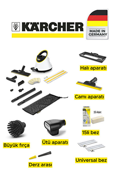 Karcher SC 2 DELUXE BUHARLI TEMİZLİK MAKİNESİ | Hijyenik ve Derinlemesine Tem...