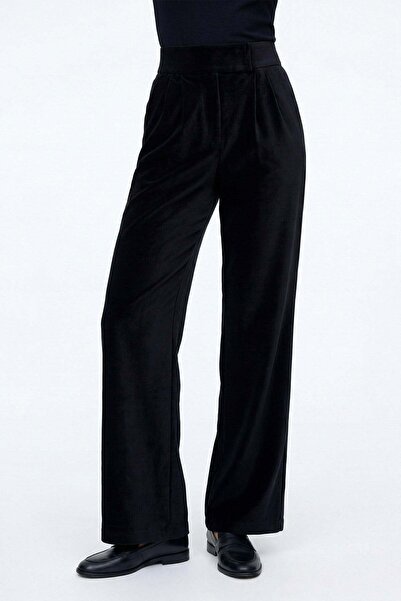 HAKKE PANTALONI Palazzo cu buzunare cu închidere cu velcro din Lycra