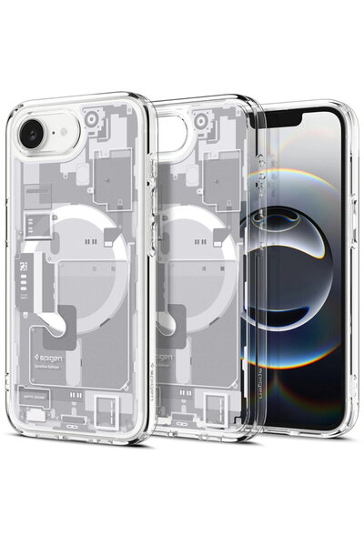 Spigen Husă pentru iPhone 16e - Ultra Hybrid Zero One MagSafe - Alb