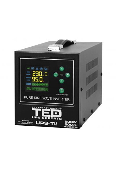TED Electric UPS 800VA/500W cu autonomie extinsă, LiFePO4, utilizează un acum...