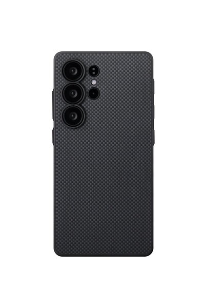 PITAKA Husa PIN Button, Aramida, pentru Samsung Galaxy S25 Ultra, Negru/Gri